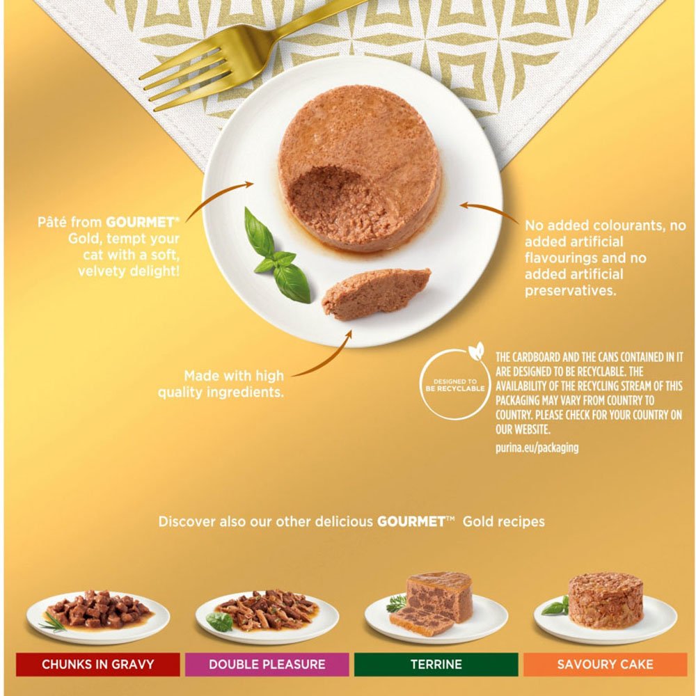 Gourmet Gold Pate Cat Food 8 x 85g (680g) Image 5