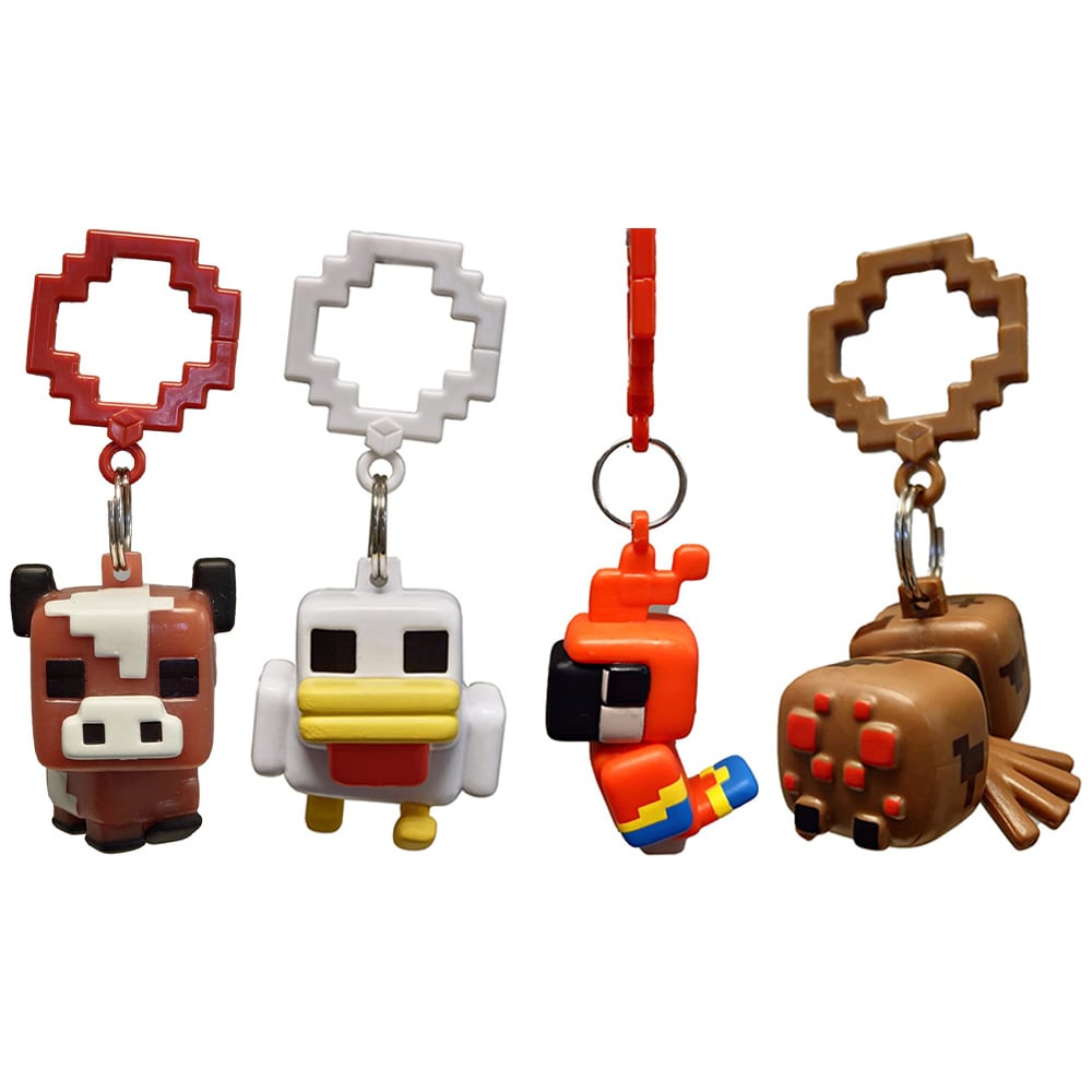 Single Minecraft Backpack Hanger Figure in Assorted styles Image 1
