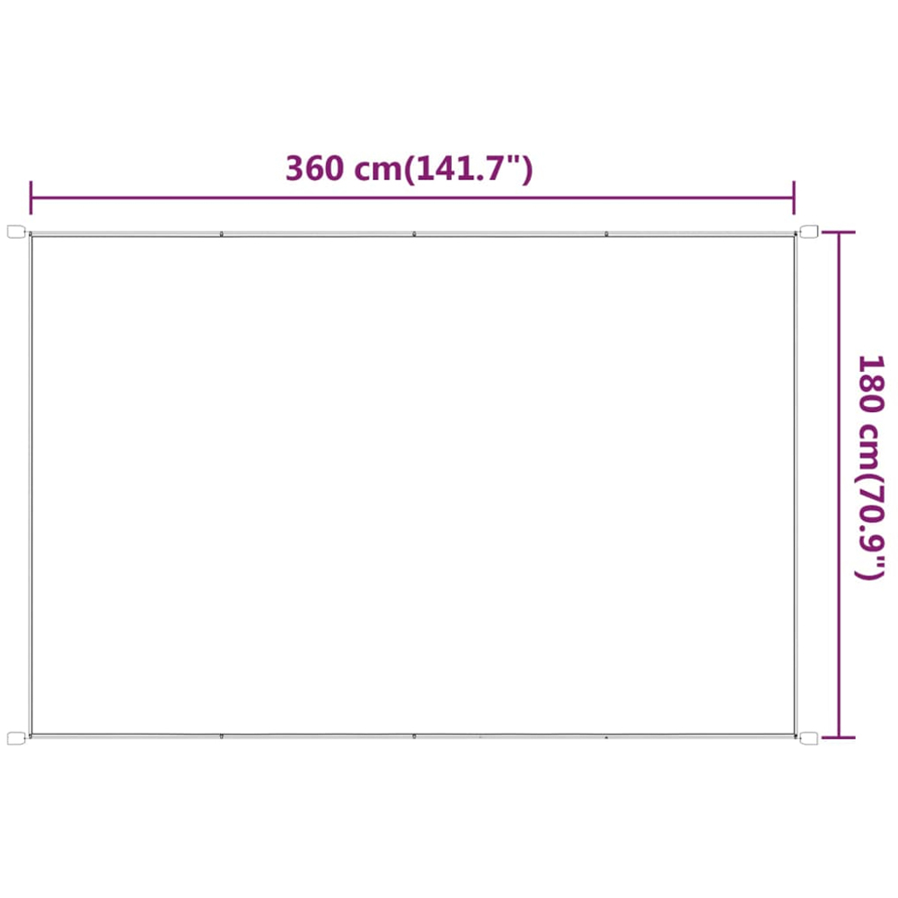vidaXL Green Oxford Fabric Vertical Awning 1.8 x 3.6m Image 6