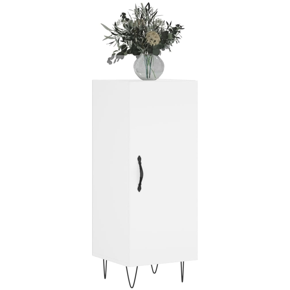 vidaXL Single Door White Sideboard Image 3