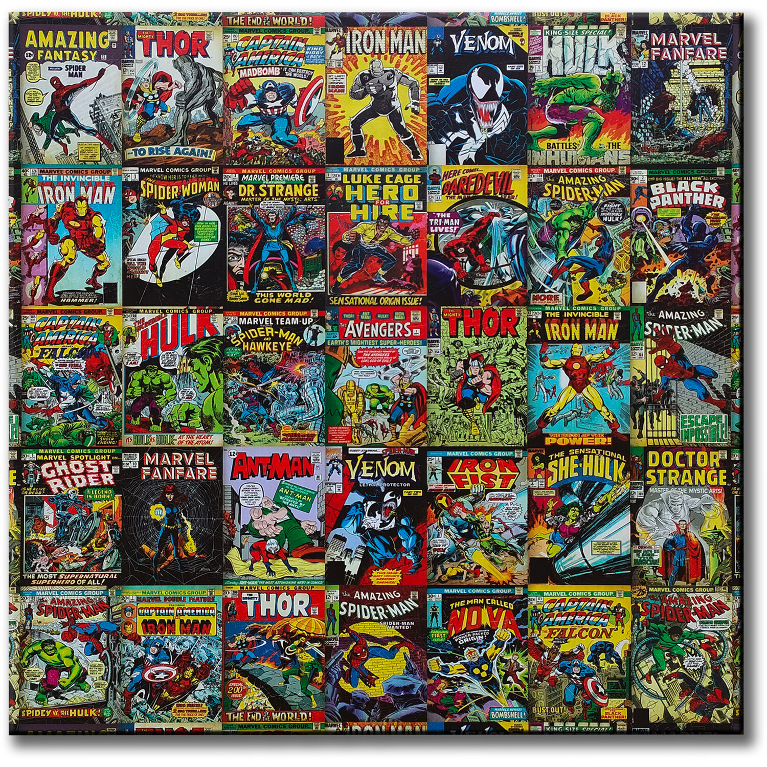 Marvel Comics Montage Wall Art 60 x 60cm Image