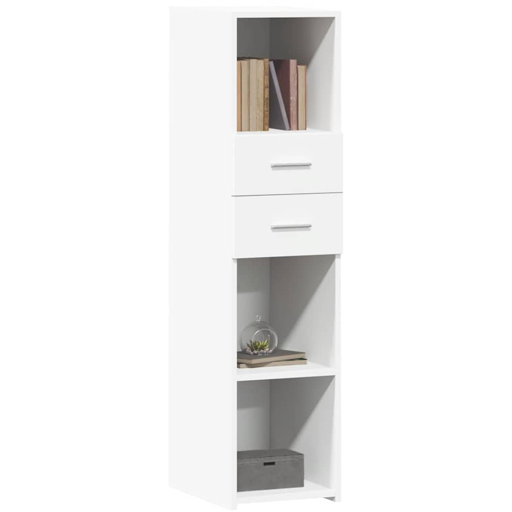 vidaXL 2 Drawer 3 Open Shelf White Highboard Image 3