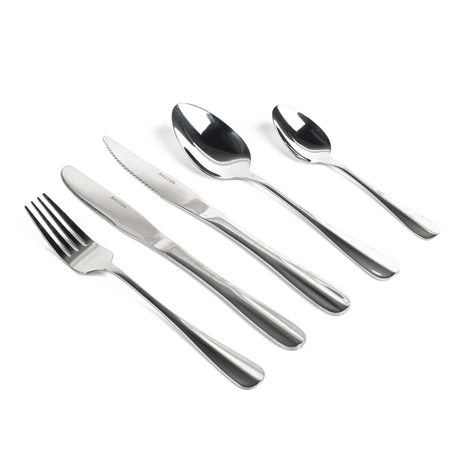 20-Piece Salter Newbury Cutlery Set - Chrome Image 1