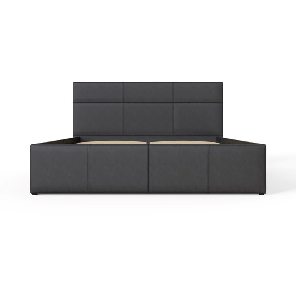 GFW Small Double Black End Lift Ottoman Bed Image 3