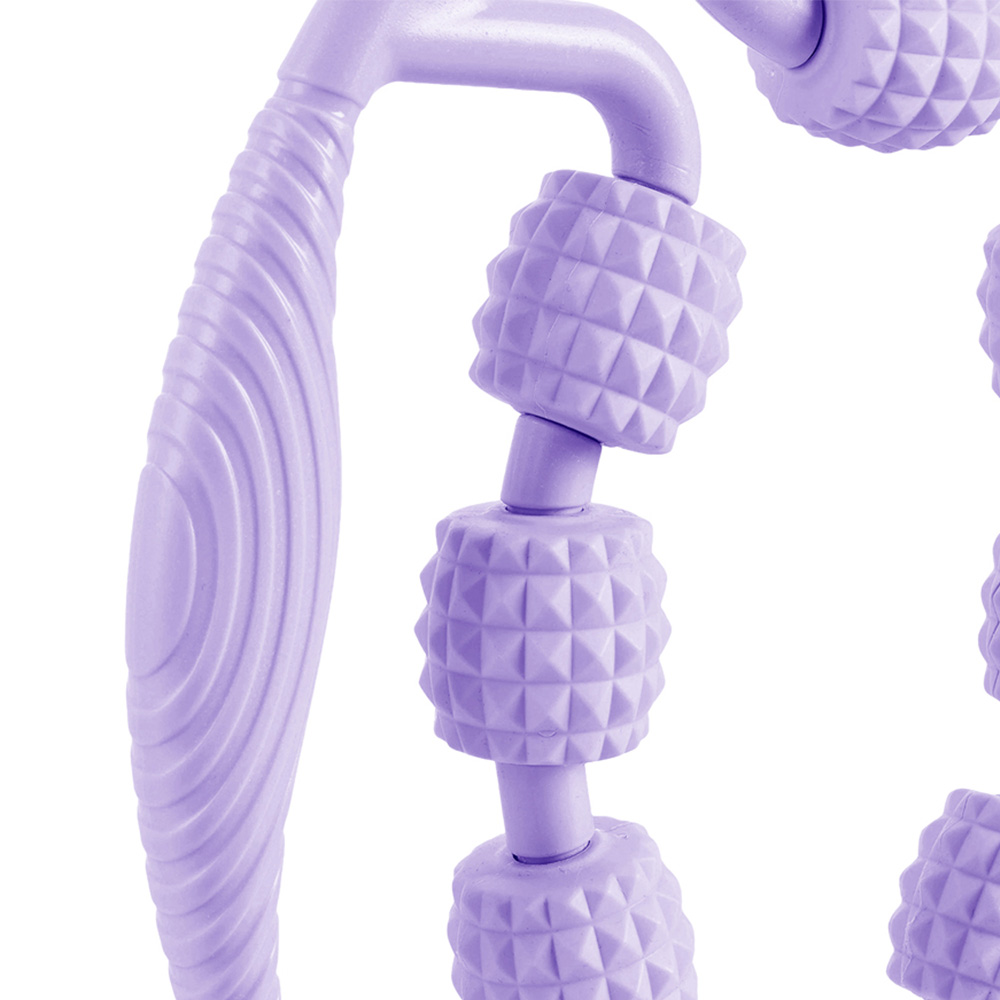 Home & Outdoor Direct Purple 9 Wheel Leg Muscle Roller Massager Image 4