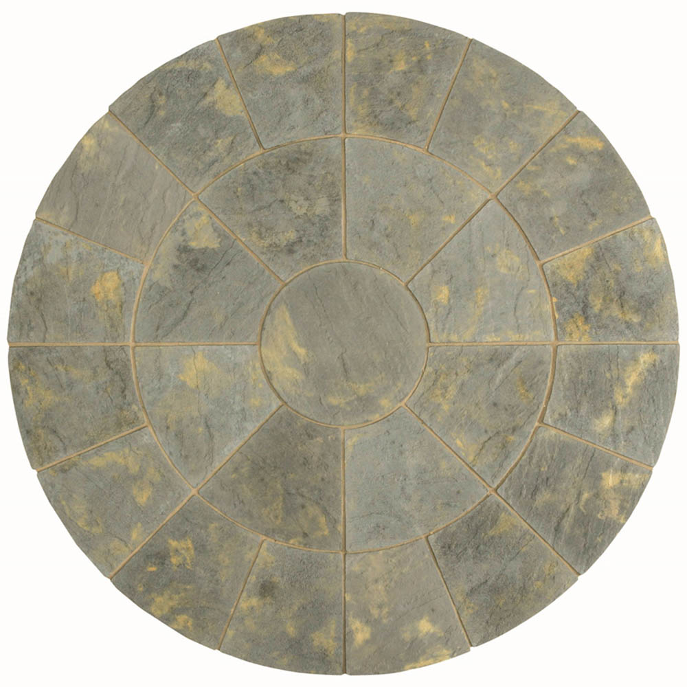 Stylish Stone Chantry Circle Paving Kit 2.4m Antique Image 1