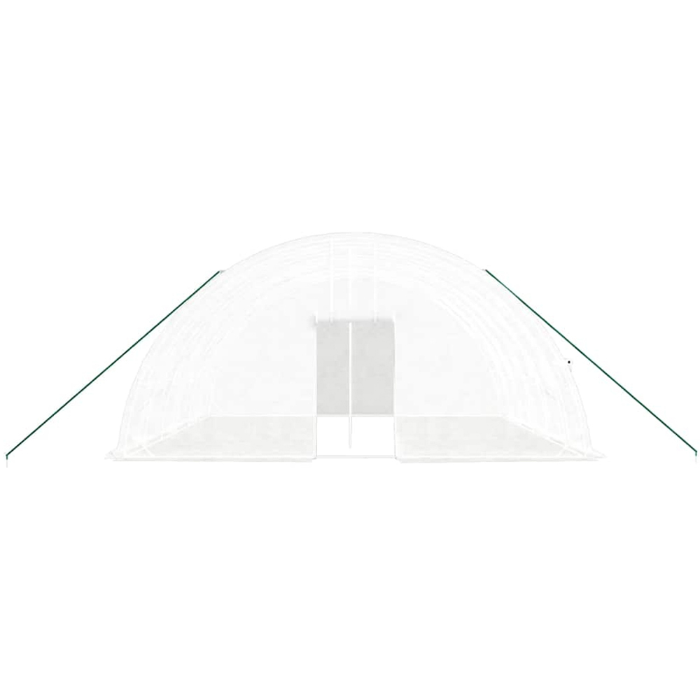 vidaXL White 19.6 x 19.6ft Greenhouse Image 2