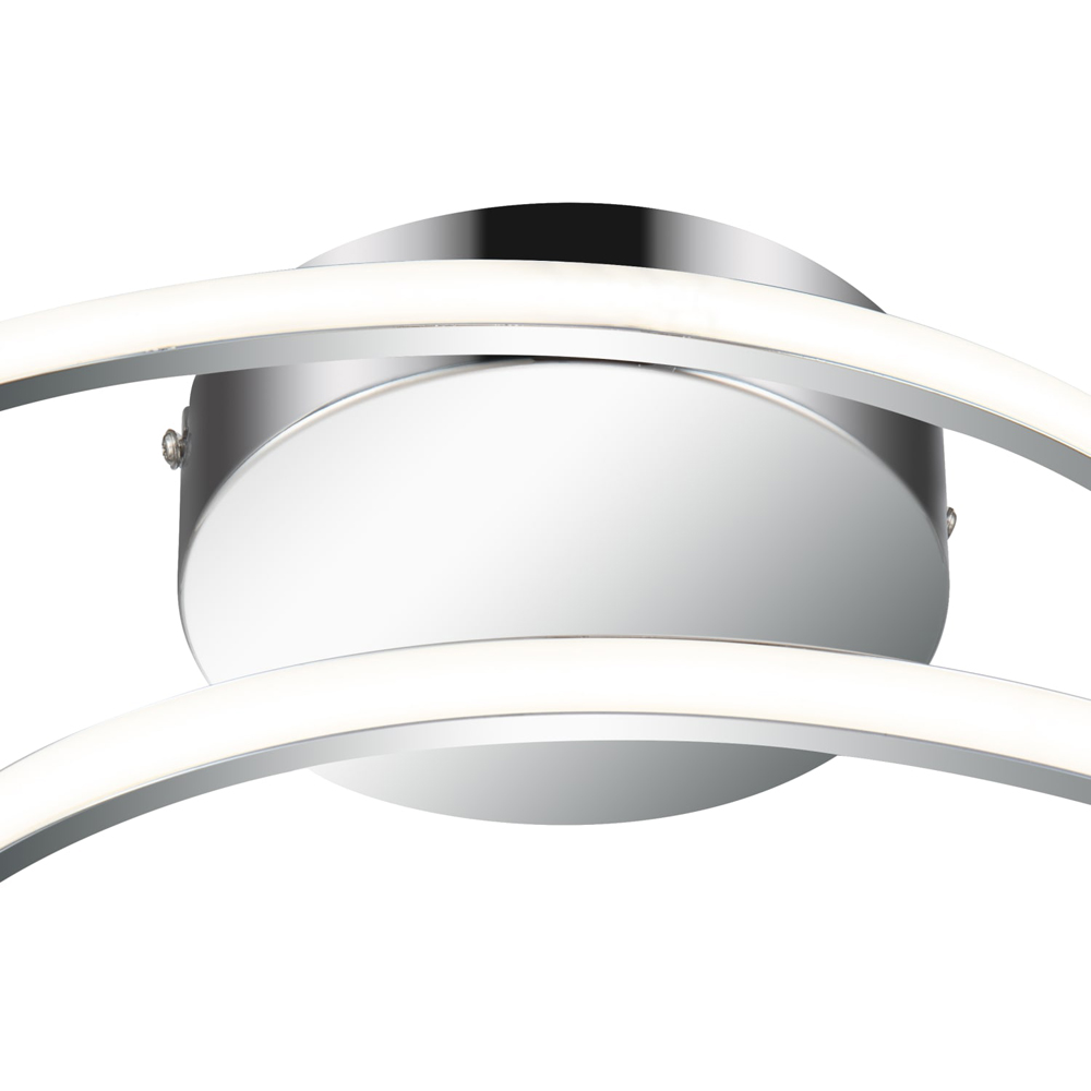 Cosylyte Alston 2 Ring Chrome Flush LED Ceiling Light Image 5