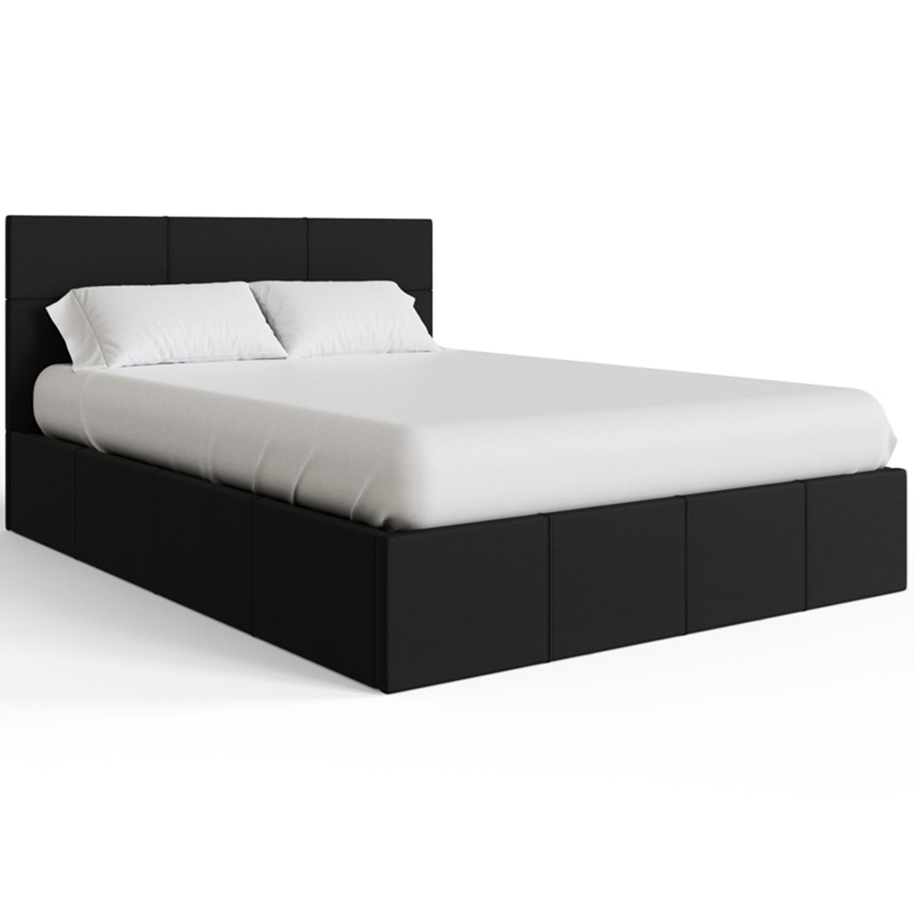 GFW Small Double Black End Lift Ottoman Bed Image 5