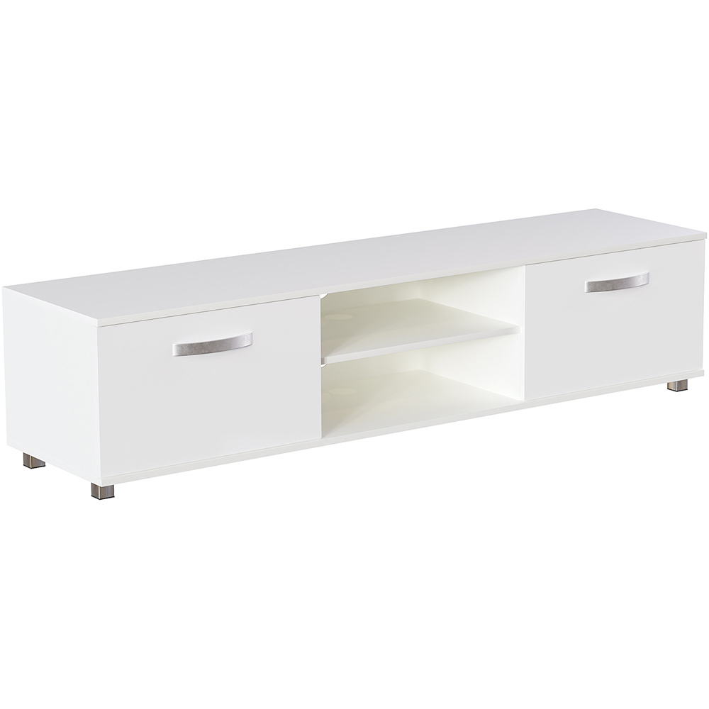 Vida Designs Cosmo 2 Door White TV Unit Image 2