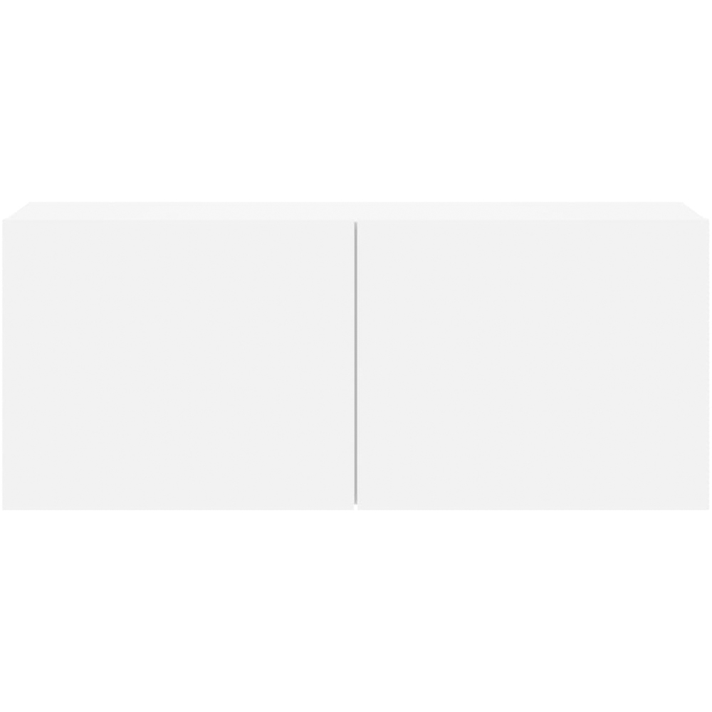 vidaXL 2 Door White Wall Mounted TV Cabinet Image 5