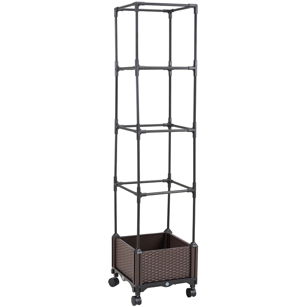 Living and Home Rolling Raised Garden Bed with Trellis 129cm Image 4