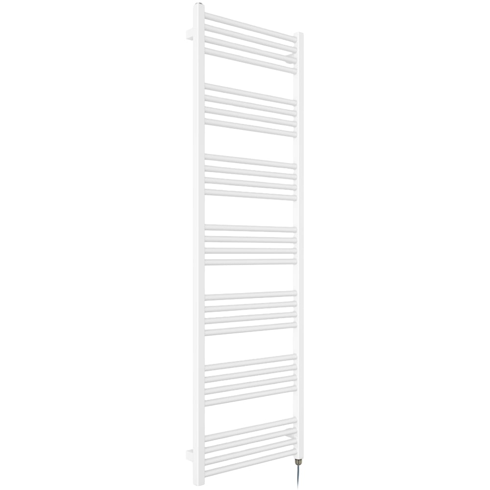 Terma Fiona E Soft Matt White Electric Towel Rail 1620 x 500mm Image 1