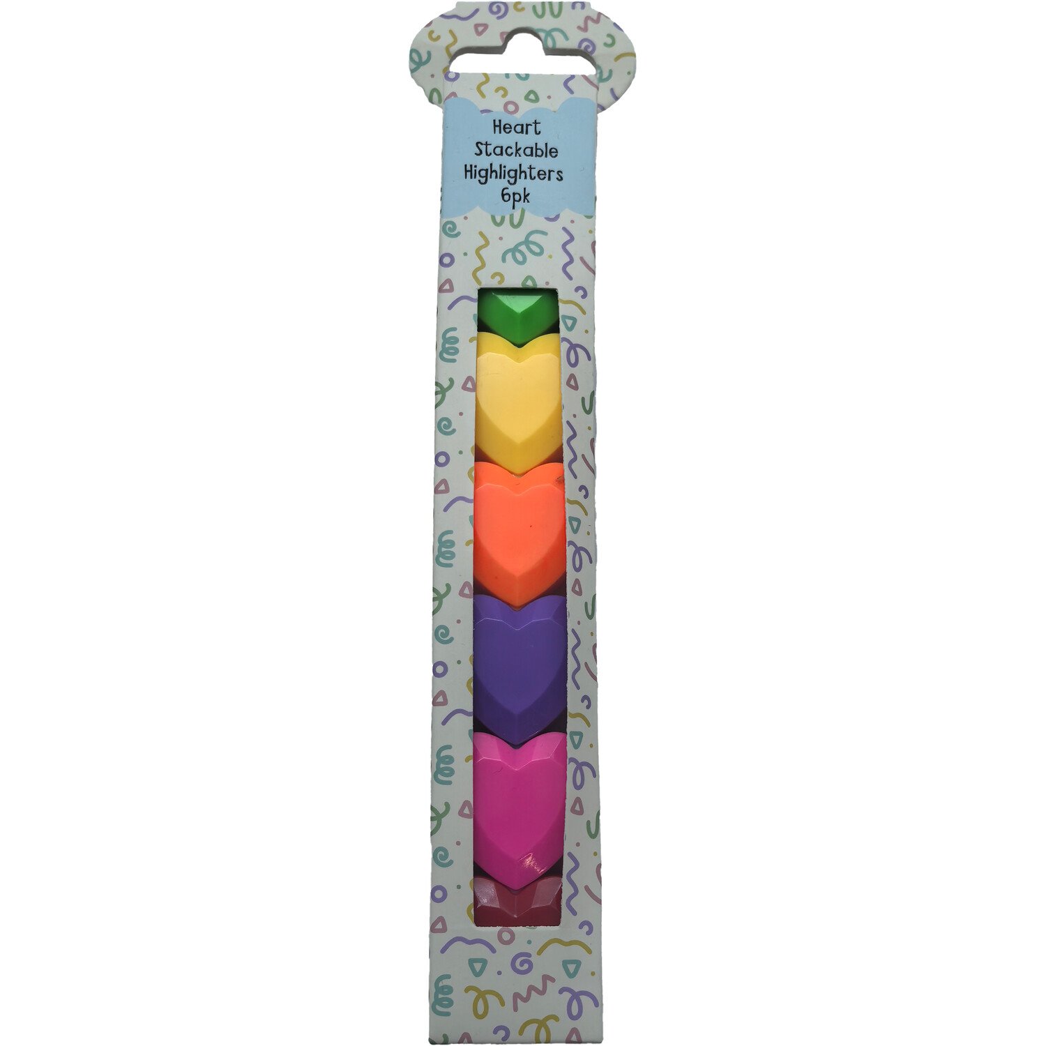 Heart Stackable Highlighters - Multicolour Image 1