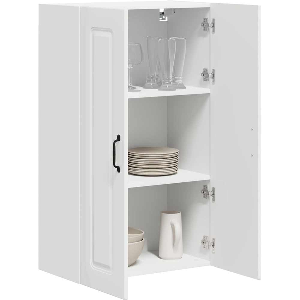 vidaXL 2 Door High Gloss White Kitchen Wall Cabinet Image 3