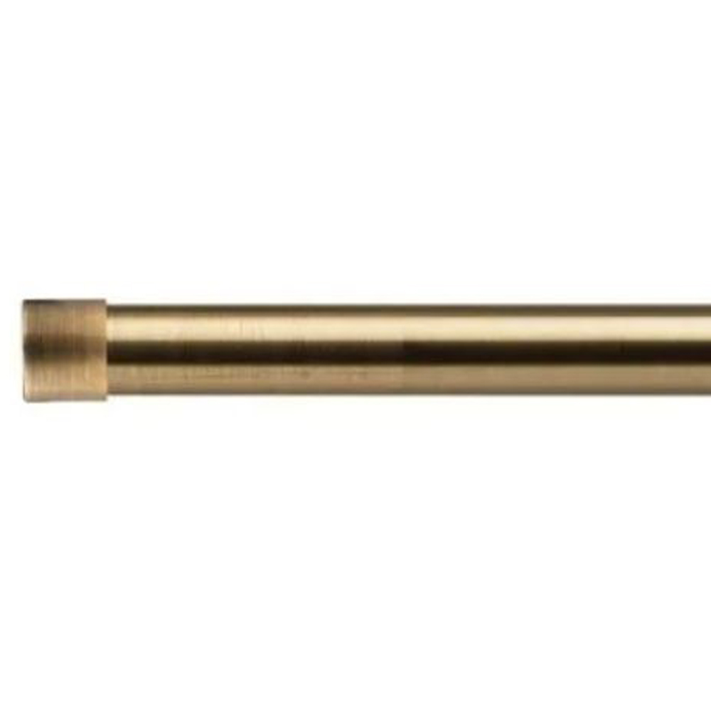 New Edge Blinds Fenton 160-300cm Extendable Brass Eyelet Metal Curtain Pole Set Image 1