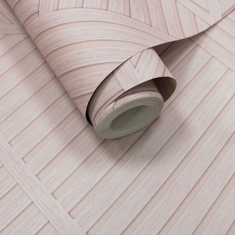 Holden Decor Wood Geo Pink Wallpaper Image 2