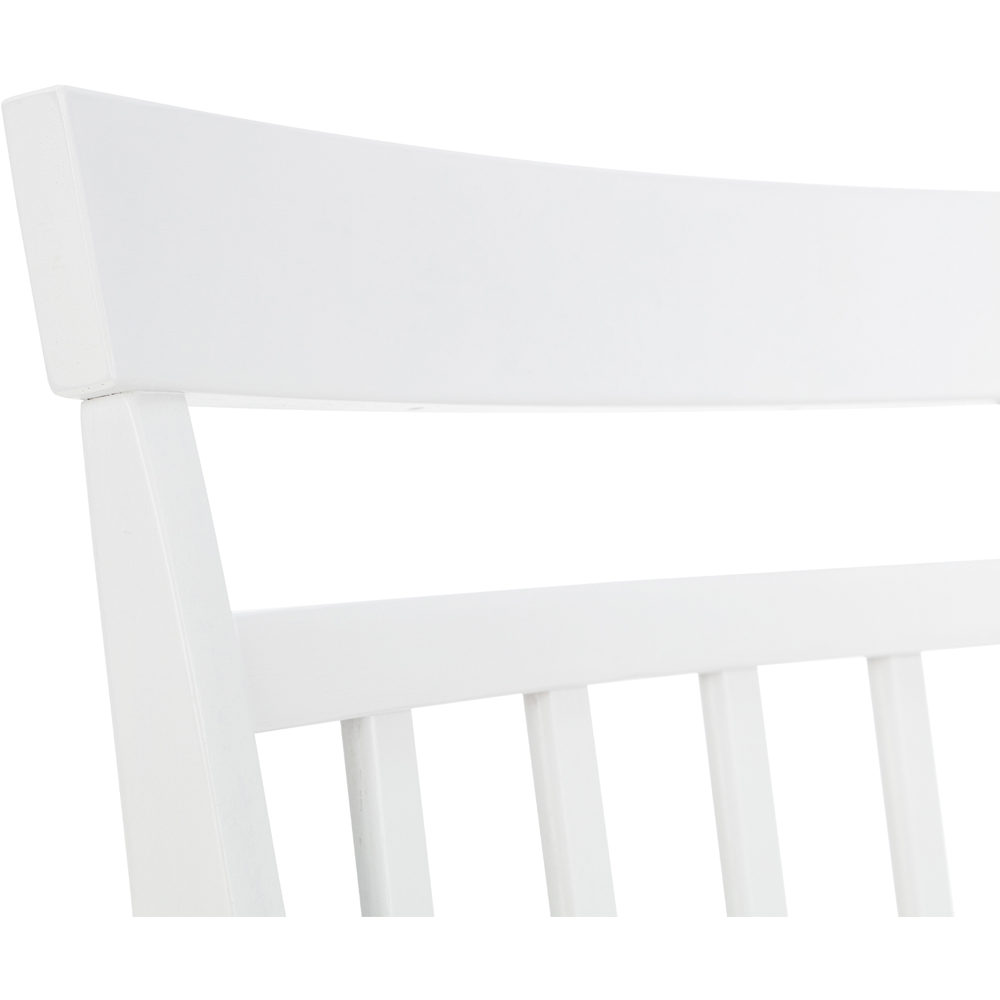 Julian Bowen Coast Set of 2 White Dining Chair Image 5