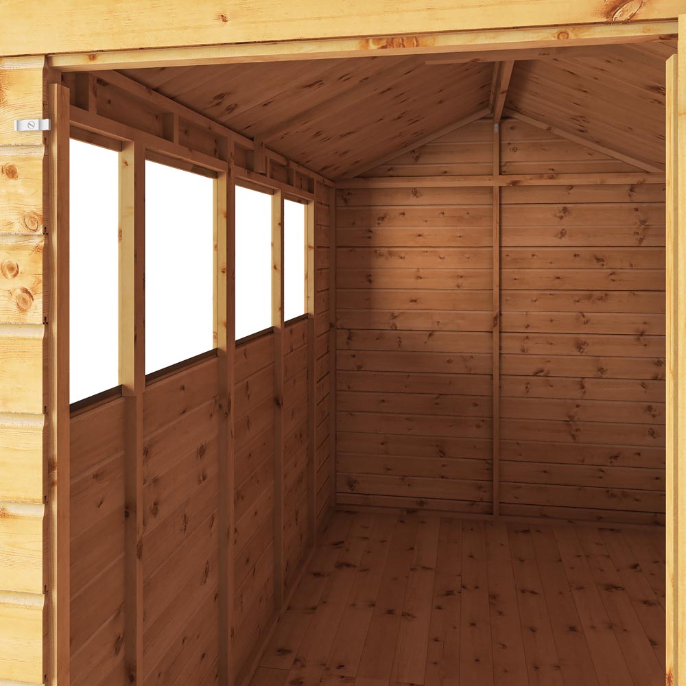 Mercia 10 x 6ft Shiplap Apex Wooden Shed Image 8