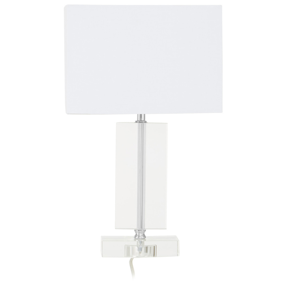 Premier Housewares Rectangular Artisan Table Lamp Image 1