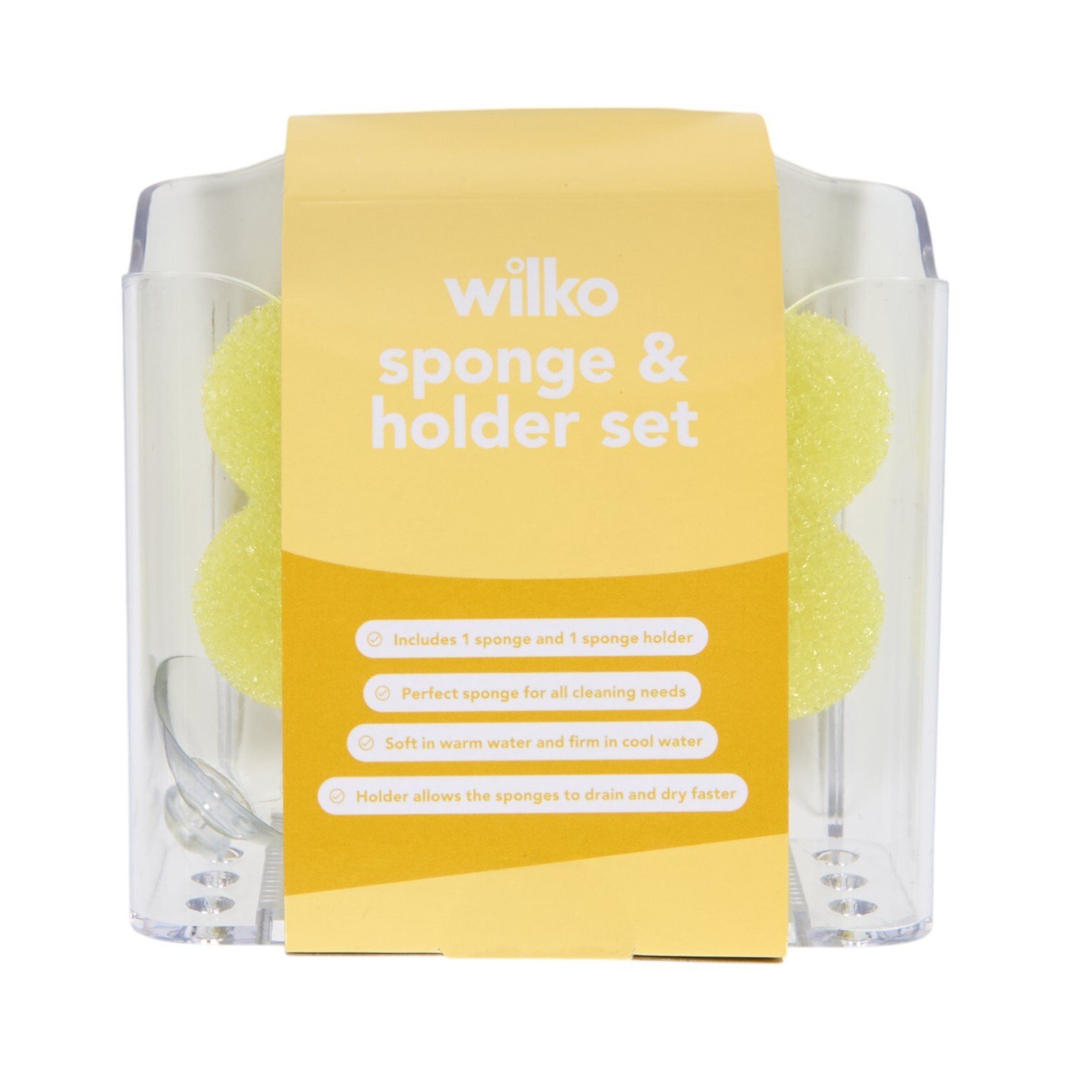 Wilko Sponge and Holder Set Image 1