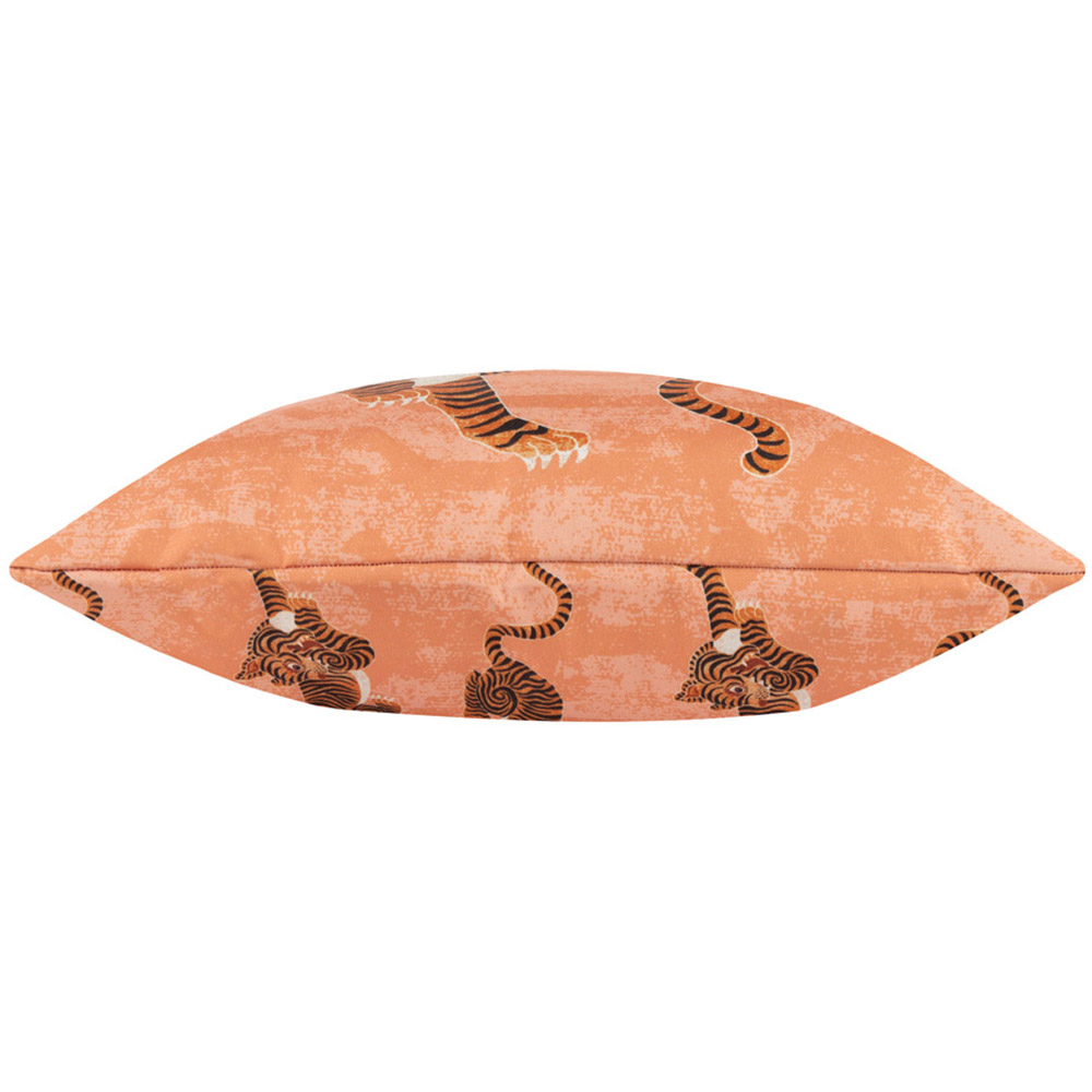 furn. Tibetan Tiger Coral Tribal UV and Water Resistant Outdoor Cushion Image 4