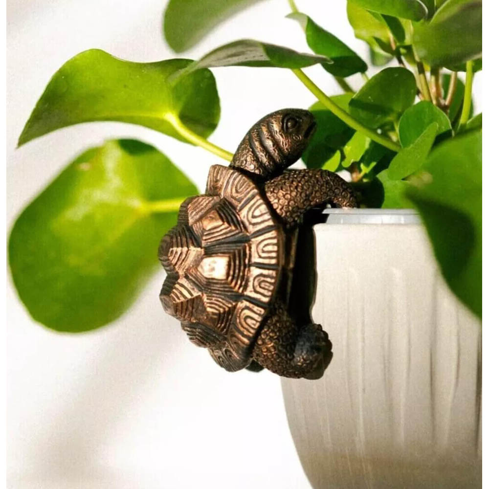 Marco Paul Bronze Tortoise Plant Pot Hanger Garden Ornament 2 Pack Image 2