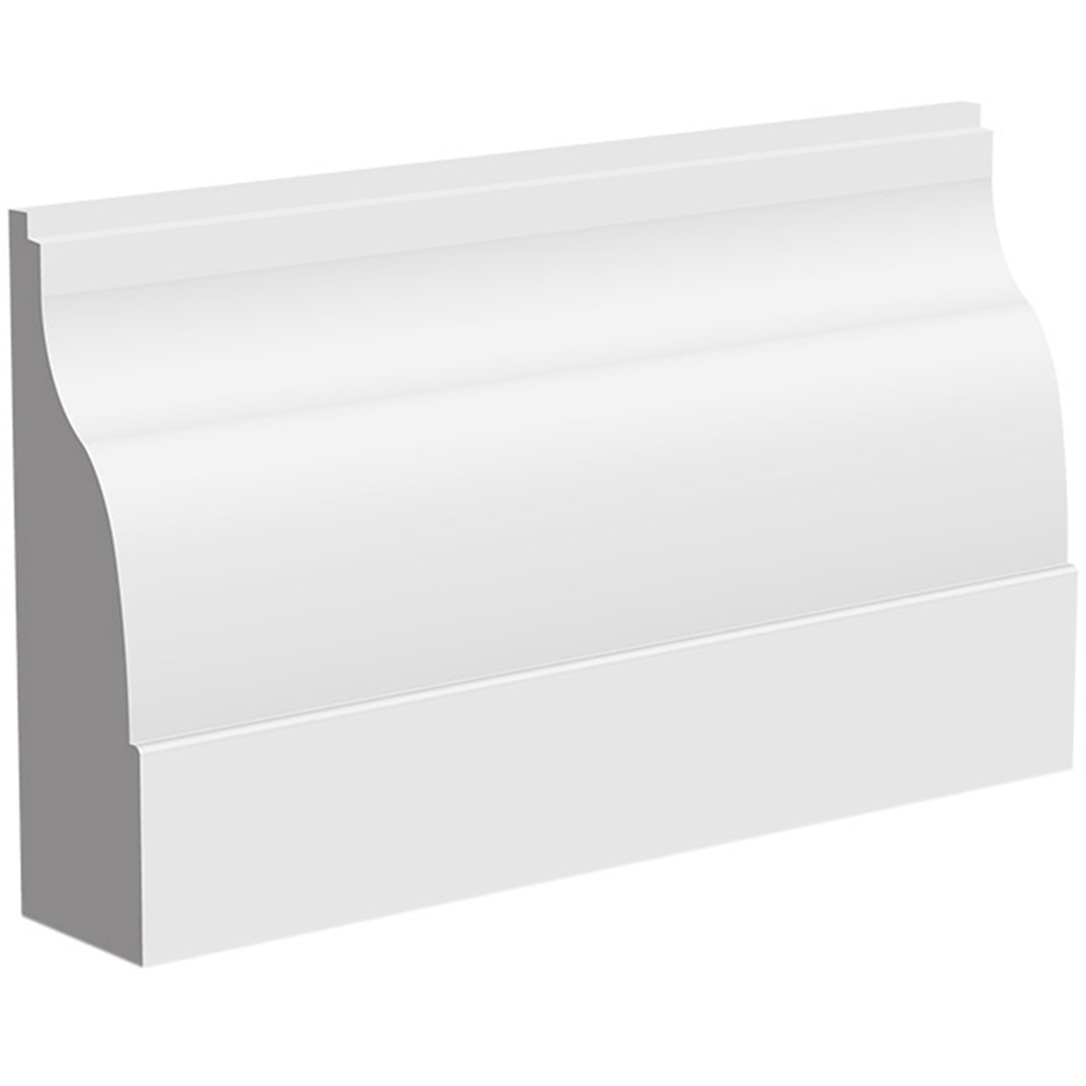 National Skirting White Lambs Tongue I Primed Skirting Board 18mm 95 x 4200mm Image 1