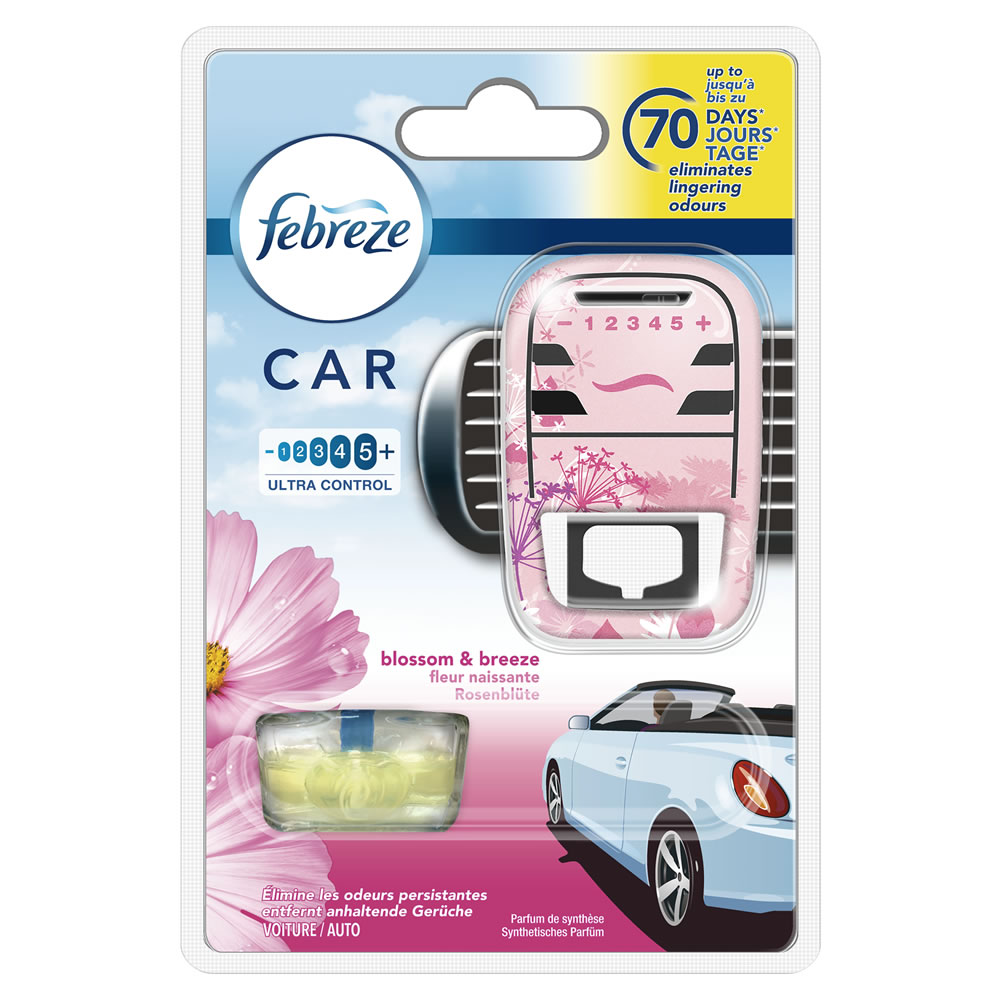 Febreze Car Freshener Diffuser and Refill Blossom and Breeze 7ml Image