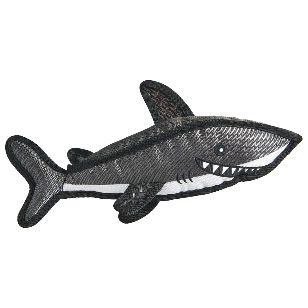 Wilko Geometrical Tuff Shark Dog Toy Image 1