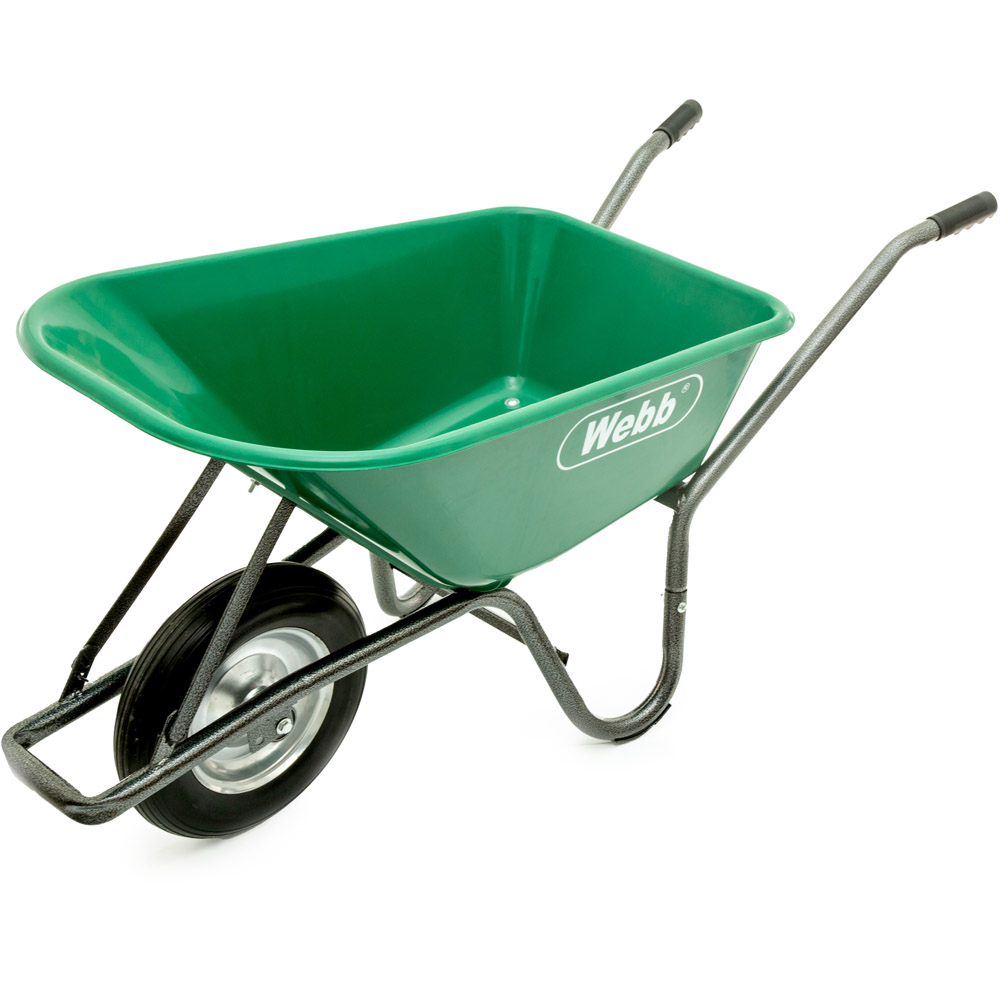 Webb 90 Litre Poly Body Wheelbarrow with Puncher Proof Wheel Image 1