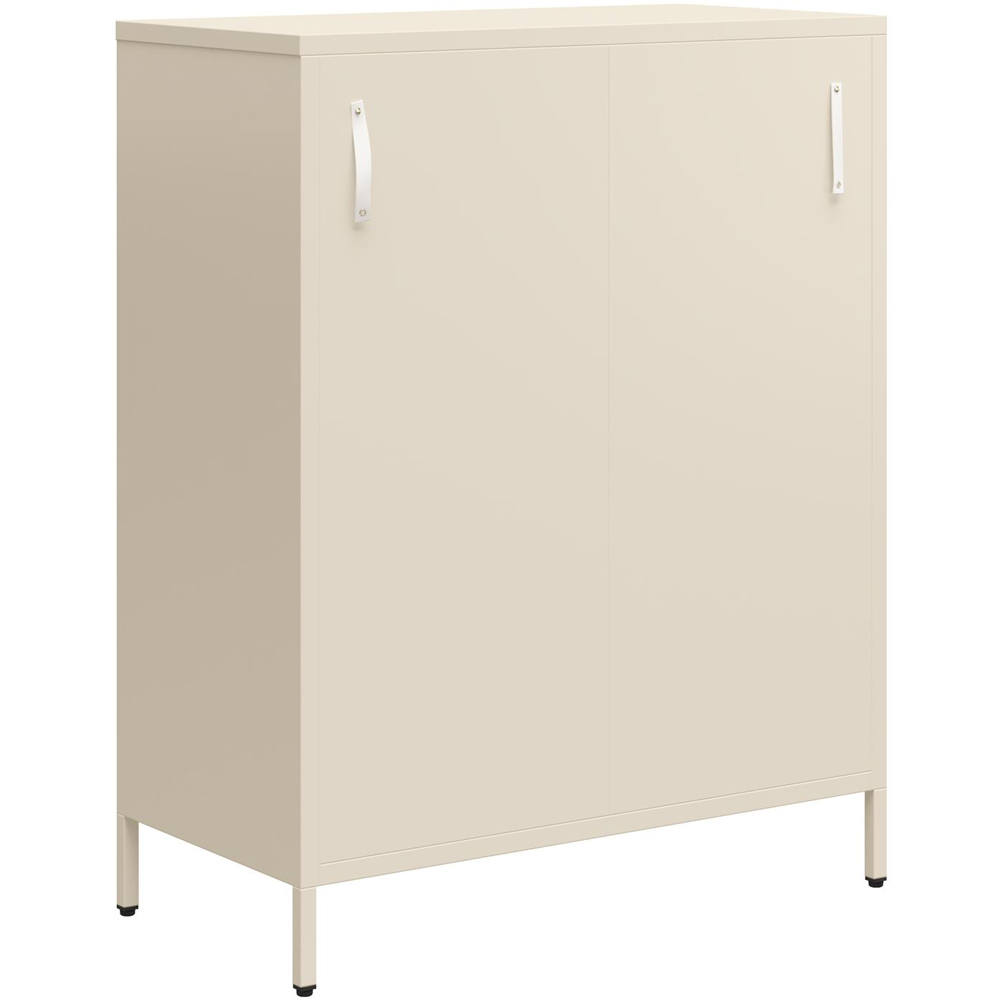 Dorel Annie 2 Door Parchment Metal Cabinet Image 8