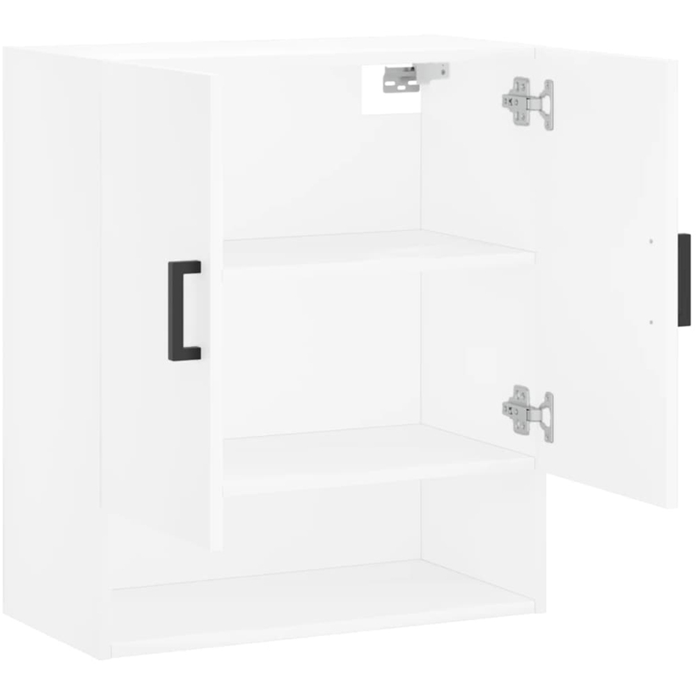 vidaXL 2 Door Single Shelf White Wall Cabinet Image 6
