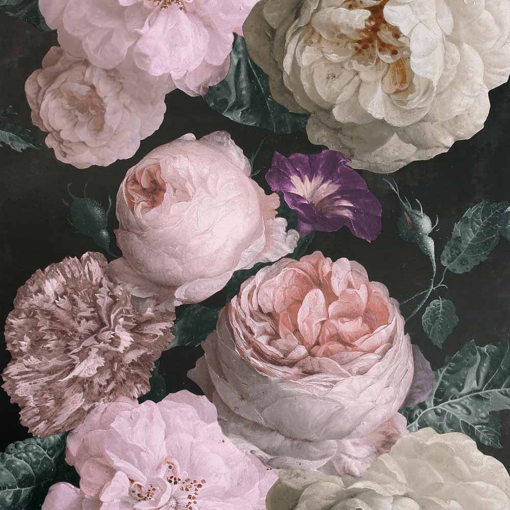Arthouse Highgrove Floral Charcoal Wallpaper Image 1