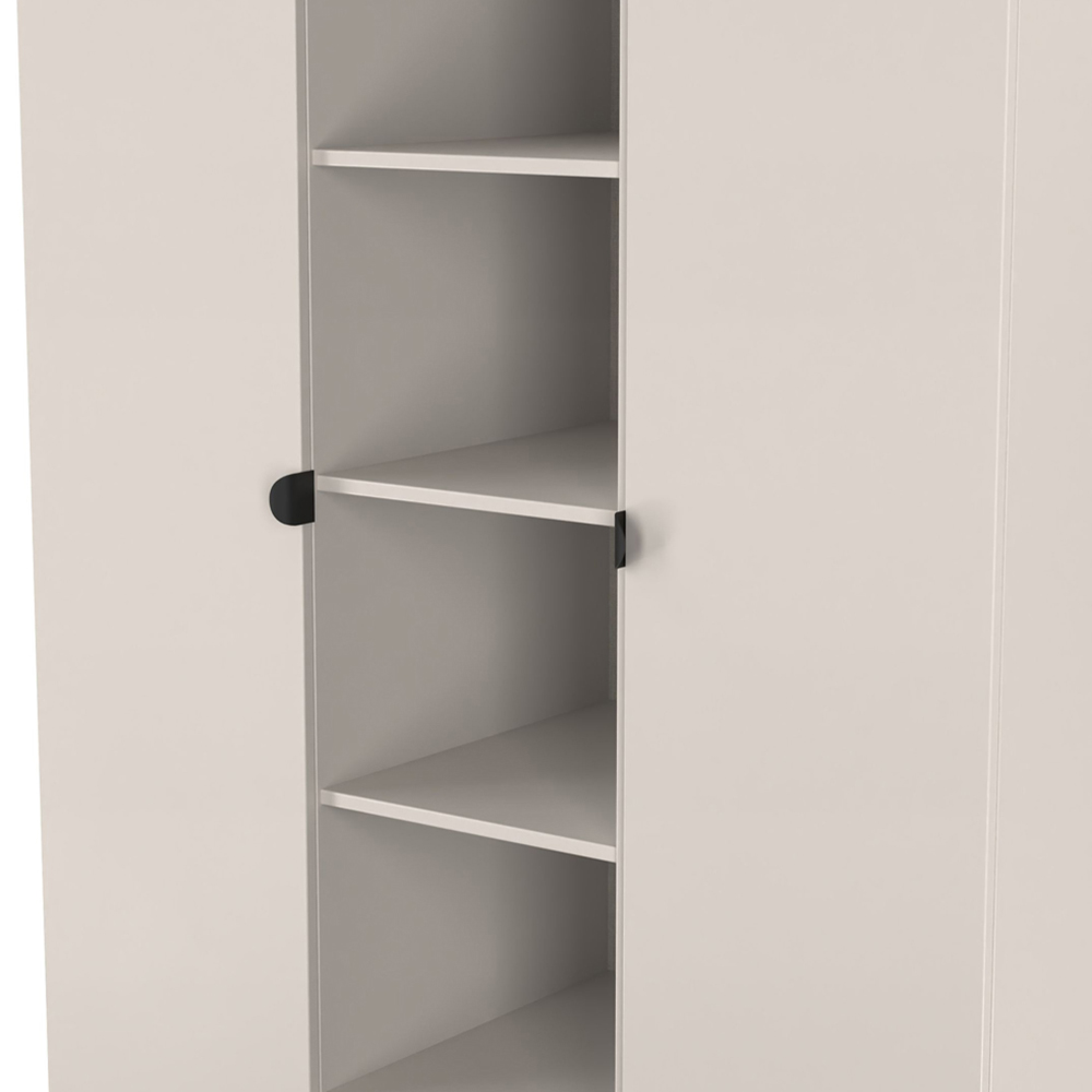 Crowndale Bora 2 Door 6 Shelf Kashmir Matt Triple Wardrobe Image 7