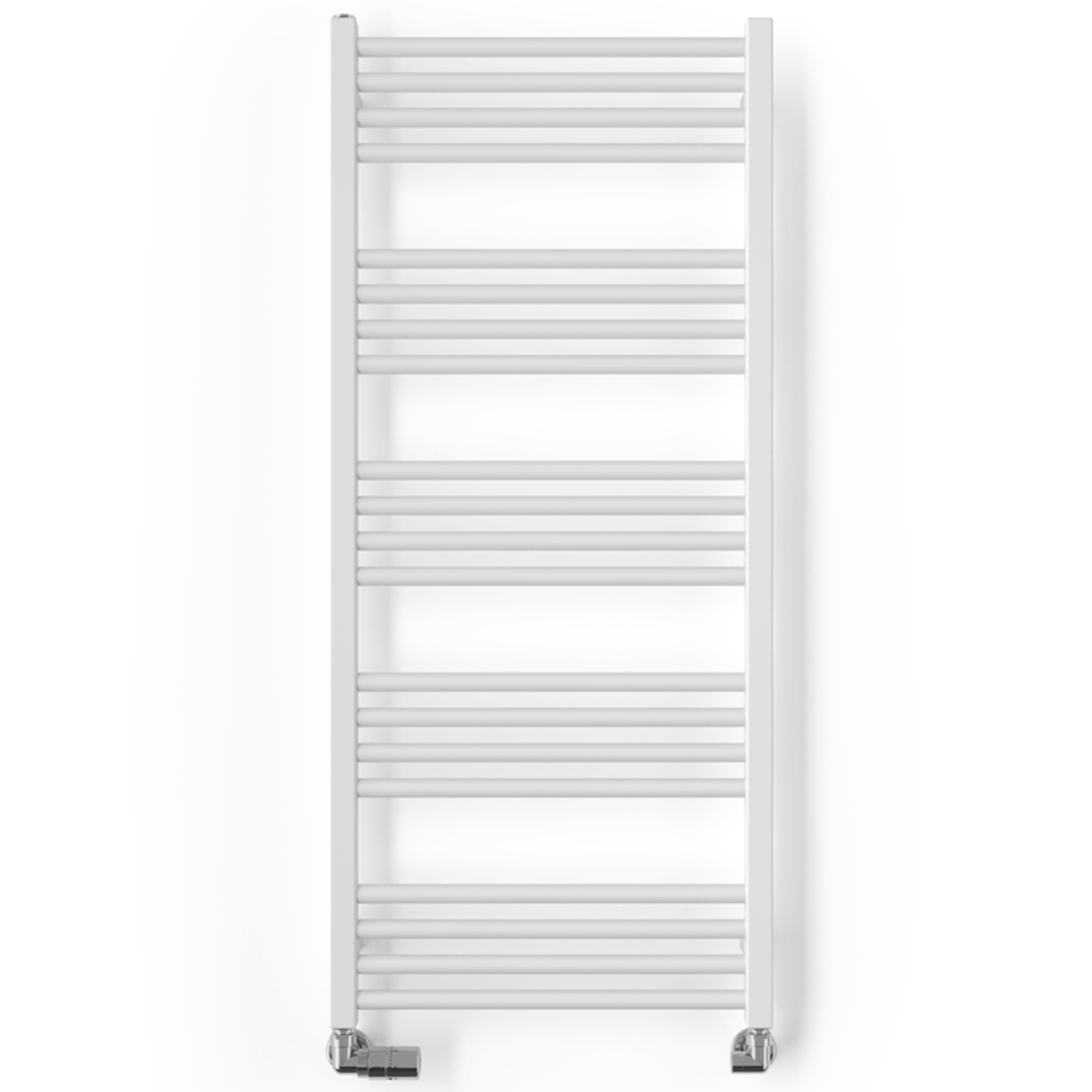 Terma Fiona 1661BTU Soft Matt White Heated Towel Rail 1140 x 500mm Image 4