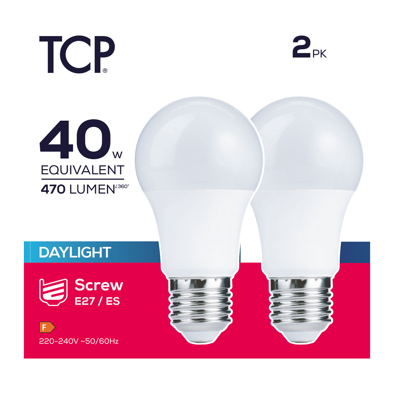 TCP LED Classic 470L E27 Daylight Bulb - Daylight Image 2