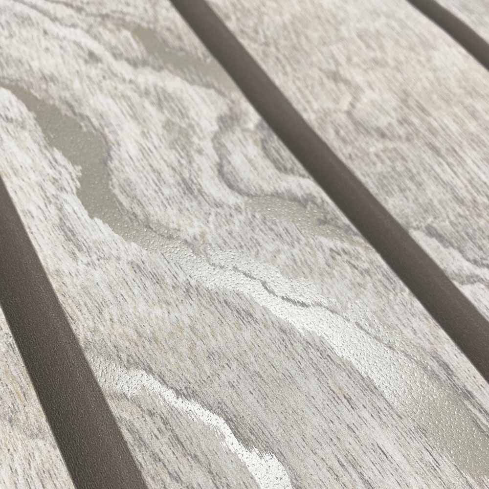 Muriva Woodgrain Panel Natural Wallpaper Image 3