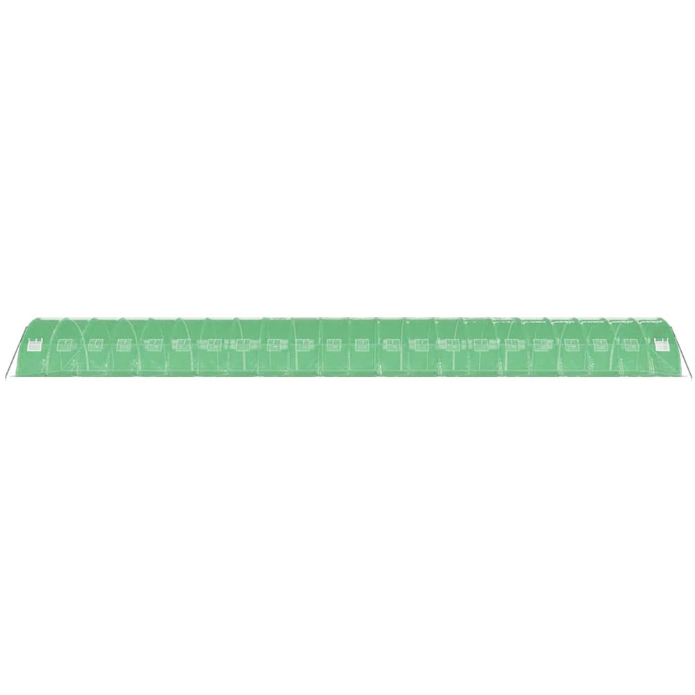 vidaXL Green Polyethylene Galvanised Steel Frame 72.1 x 13.1ft Greenhouse Image 4