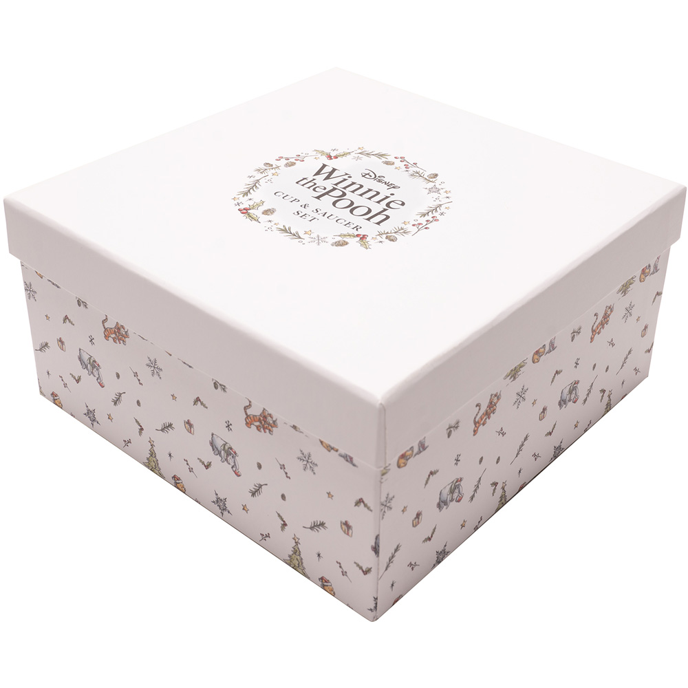 Disney Winnie the Pooh White Cup and Saucer Set Wilko