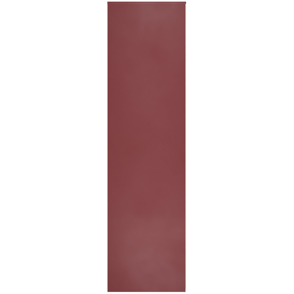 Crowndale Hong Kong 3 Door Red Matt Tall Wardrobe Ready Assembled Image 8