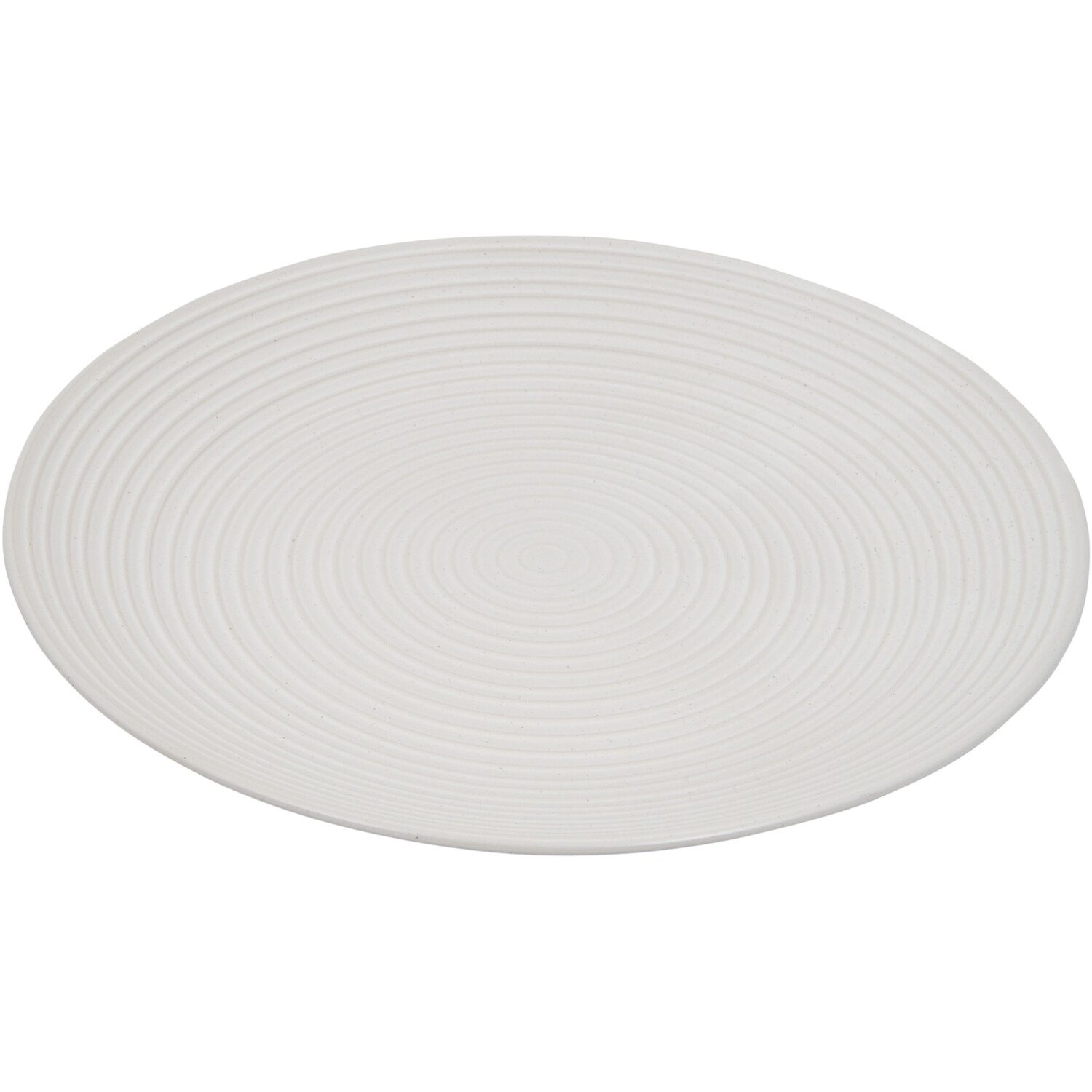 Genoa Ribbed Plate - Cream / Dinner Plate Image 1