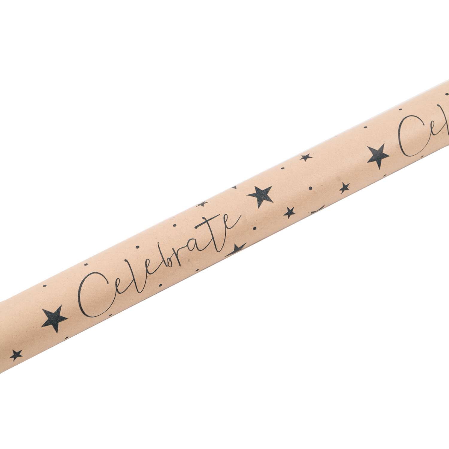 Printed Kraft Roll Wrap - Brown Image 4