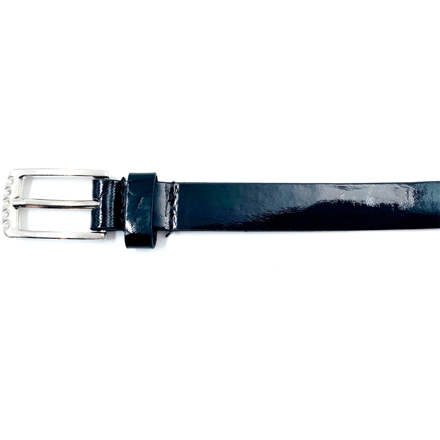 Ladies Patent Belt - Black / S Image