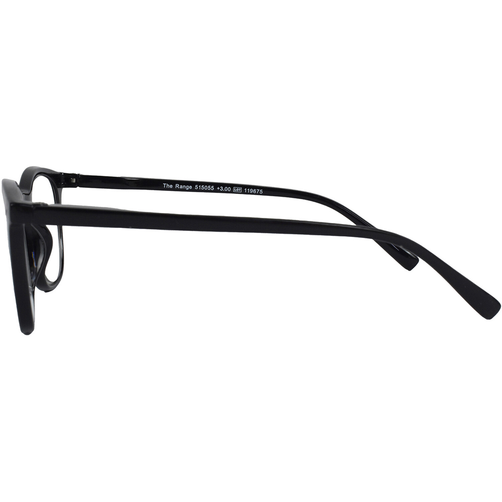 Plain Frame Reading Glasses Black Image 3