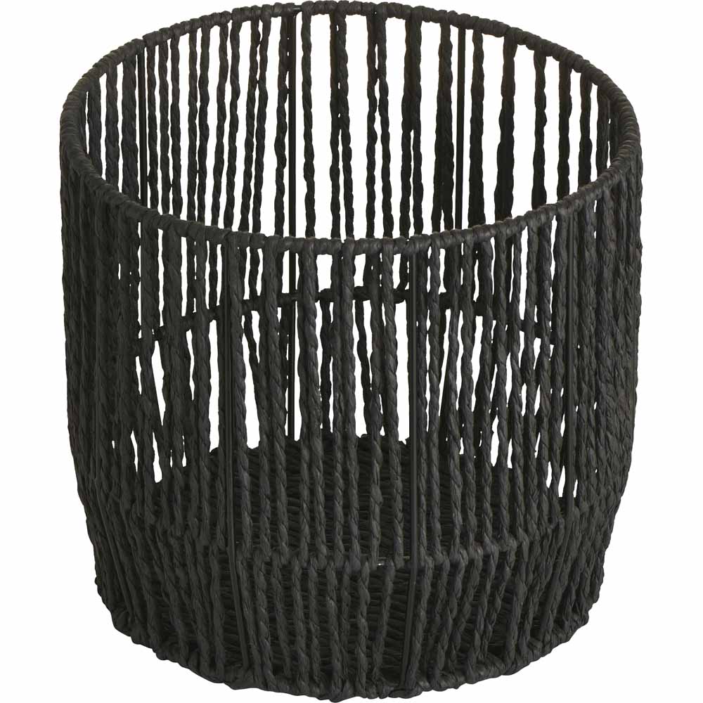 Wilko Black Paper Rope Basket 3 Pack Image 3