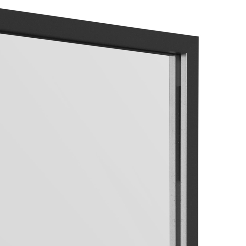 The Artus Black Aluminium Wall Leaner Mirror 174 x 110cm Image 6