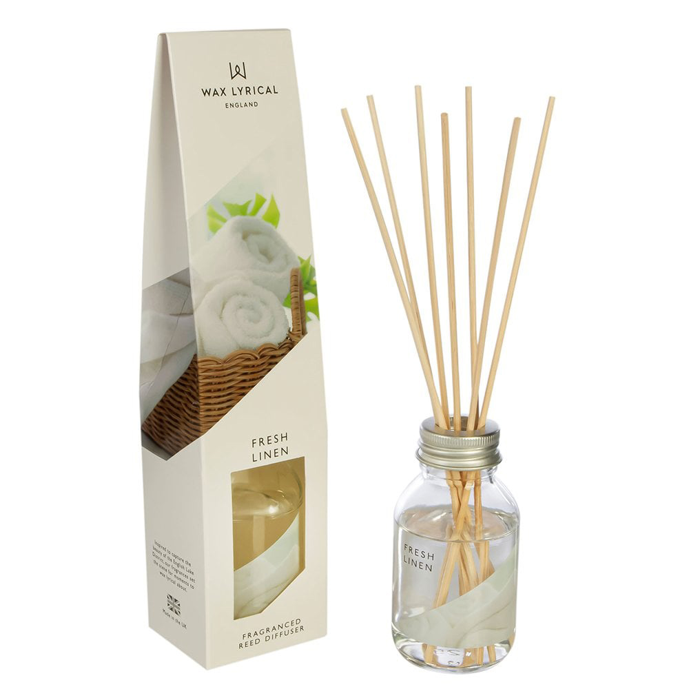 Wax Lyrical Fresh Linen Fragranced Reed Diffuser 100ml Wilko