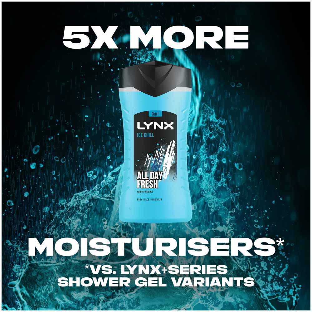 Lynx Shower Gel Ice Chill 225ml Wilko
