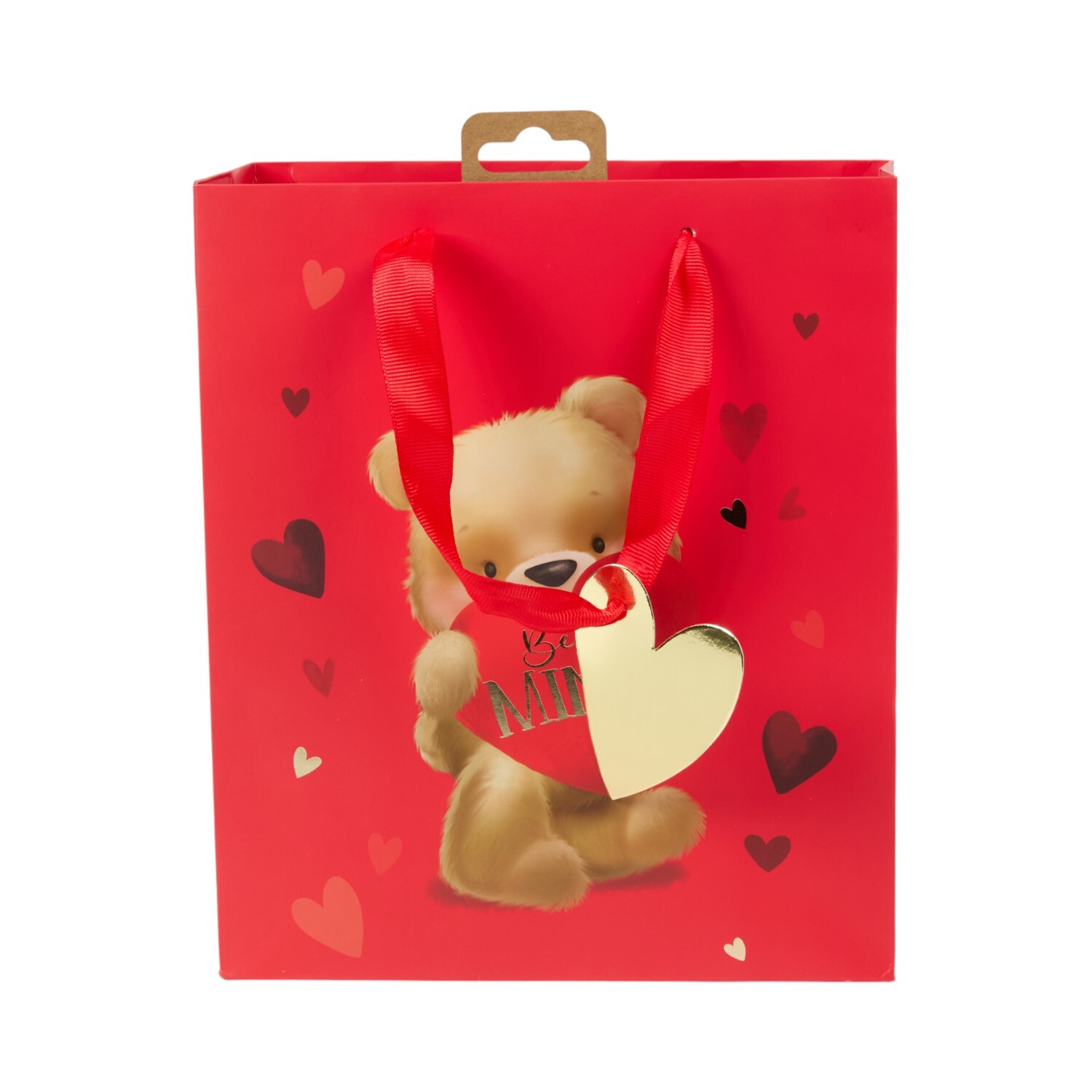 Be Mine Teddy Gift Bag Red Image 5